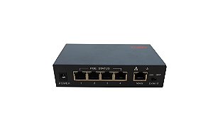 Switch POE Arfo AR-RT412 Power Over Ethernet 4 Portas PoE DC 52v