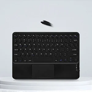 TECLADO BLUETOOTH COM TOUCH - PRETO - IDEAL PARA TABLET E CELULAR