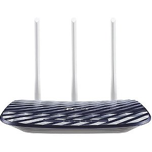 ROTEADOR TP-LINK ARCHER C20W AC750 PRESET FAST 4xLAN 1xWAN 3xANTENAS AZUL - Archer C20W