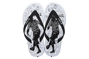 Chinelo Masculino Rider R1 Chaves -Branco/Preto