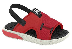Sandália Infantil Menino Molekinho- Vermelho/Preto