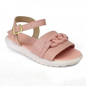 Sandália Infantil Menina Molekinha- Rosa