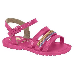 Sandália Infantil Menina Molekinha Verniz- Pink