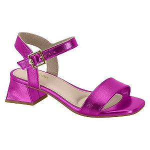Sandália Infantil Menina Molekinha Com Salto- Pink