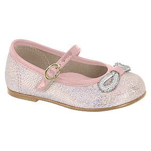 Sapatilha Infantil Menina Molekinha- Rosa Holográfico