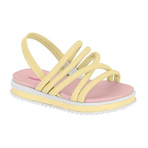 Sandália Infantil Menina Molekinha- Amarelo
