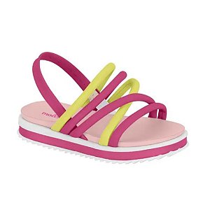 Sandália Infantil Menina Molekinha- Pink/Siciliano