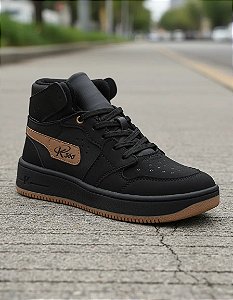 Tênis Infantil Menino Kidy Nova York- Preto/Caramelo