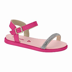 Sandália Infantil Menina Molekinha Cristal- Pink