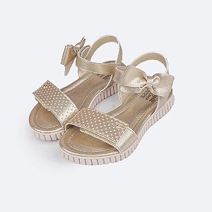 Sandália Infantil Menina Pampili Candy- Dourado
