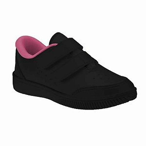 Tênis Infantil Menina Kidy College- Preto/Pink