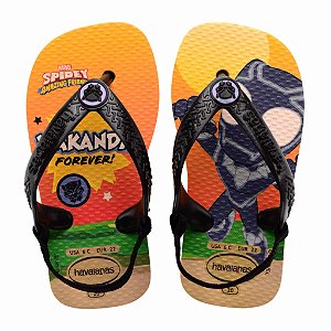 Chinelo Infantil Menino Havaianas Baby Marvel- Amarelo Pop