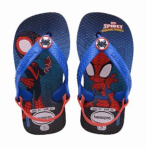 Chinelo Infantil Menino Havaianas New Baby Marvel Homem Aranha- Vermelho Rubi