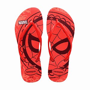 Chinelo Infantil  Havaianas Slim Marvel- Salmão