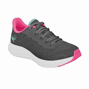 Tênis Infantil Menina Kidy Energy Respitec- Grafite/Pink