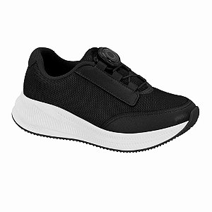 Tênis Infantil Menina Molekinha Nylon Flat Turim- Preto