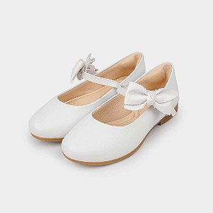 Sapatilha Infantil Menina Pampili Angel Com Laço Removível- Branco