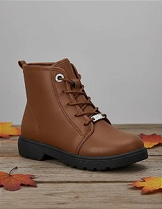 Bota Coturno Molekinha Napa Berlim Milano- Marrom Canela