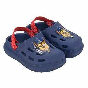 Babuche Infantil Menino Patrulha Canina-Azul/Vermelho