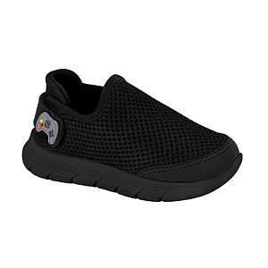 Tênis Infantil Menino Molekinho Nylon Free Sport- Preto/Preto
