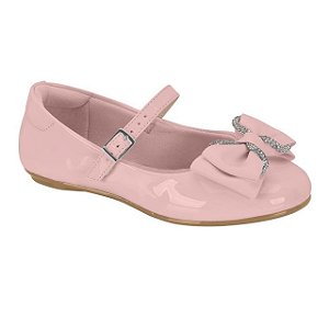 Sapatilha Infantil Menina Molekinha Verniz Premium- Rosa