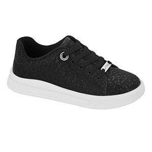 Tênis Infantil Menina Molekinha Space- Preto/Branco