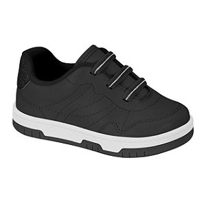 Tênis Infantil Menina Molekinha Turim London- Preto