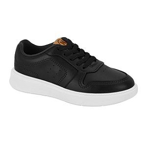 Tênis Infantil Menino Molekinho  Napa Monaco- Preto