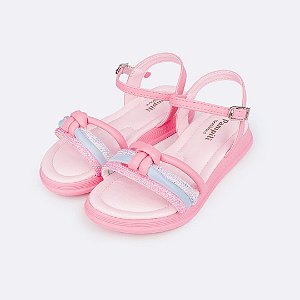 Sandália Infantil  Menina Pampili Flower- Rosa Chiclete