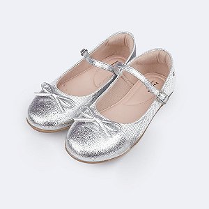 Sapatilha Infantil Menina Pampili Bailarina- Prata