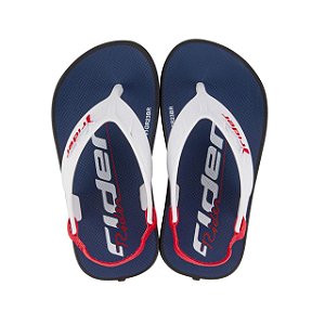 Chinelo Infantil Menino Rider Street Fun Baby- Marinho/ Branco