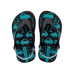 Chinelo Infantil Menino Ipanema Classic- Preto/Preto/Verde