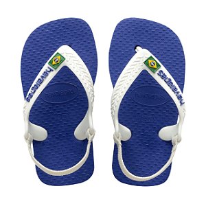 Chinelo Infantil Menino Havaianas New Baby Brasil- Azul Naval