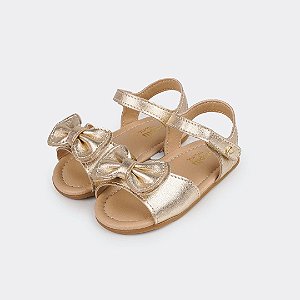 Sandália Infantil Menina Pampili Nana- Dourado
