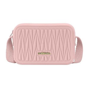 Bolsa Infantil Menina Molekinha Pvc Gorgurão- Rosa/Rosa