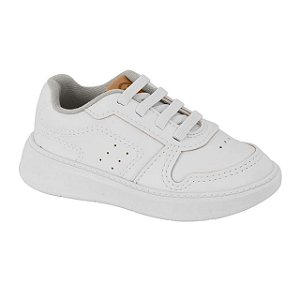 Tênis Infantil Menino Molekinho Monaco Neo- Branco/Branco