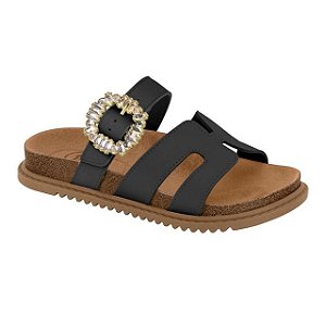 Rasteirinha Infantil Menina Molekinha Turim- Preto