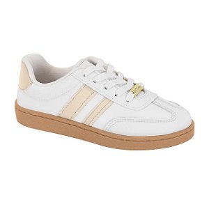 Tênis Infantil Menina Molekinha Napa Turim- Branco/ Creme