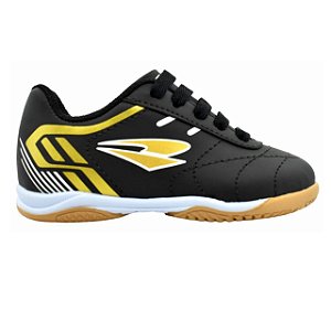 Chuteira Infantil Futsal Drayzinho- Preto/Ouro