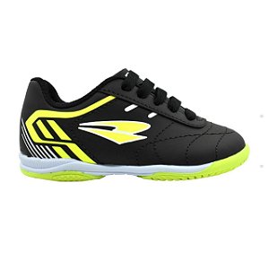 Chuteira Infantil Futsal Drayzinho- Preto/ Verde Limão