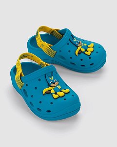 Babuche Infantil Menino Patrulha Canina Force- Azul/ Amarelo