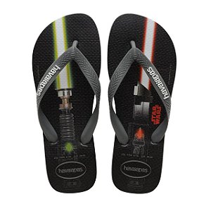 Chinelo Infantil Menino Havaianas Star Wars- Cinza/ Gelo