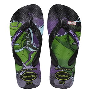 Chinelo Infantil Menino Havaianas Top Marvel- Verde