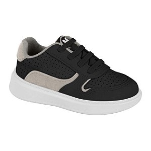Tênis Infantil Menino Molekinho Neo/Camurça- Preto/Cinza