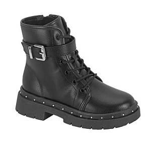 Bota Infantil Menina Molekinha Floather Zurique- Preto