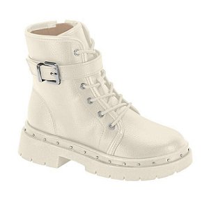 Bota Infantil Menina Molekinha Floather Zurique- Branco OFF