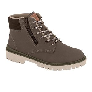 Bota Coturno Infantil Menino Napa Moscou Ribana- Pinhão/ Café