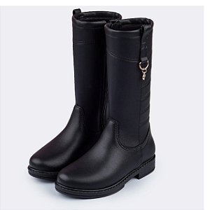 Bota Infantil Menina Montaria Pampili Safira- Preto