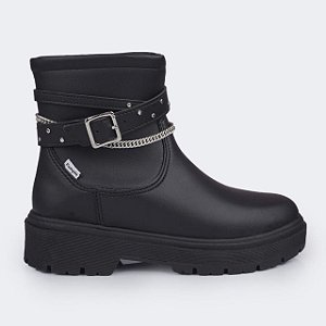 Bota Coturno Infantil Pampili Duda- Preto
