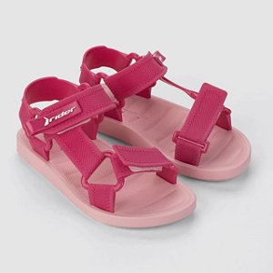 Sandália Infantil Menina Rider Free Style- Rosa Claro/ Rosa